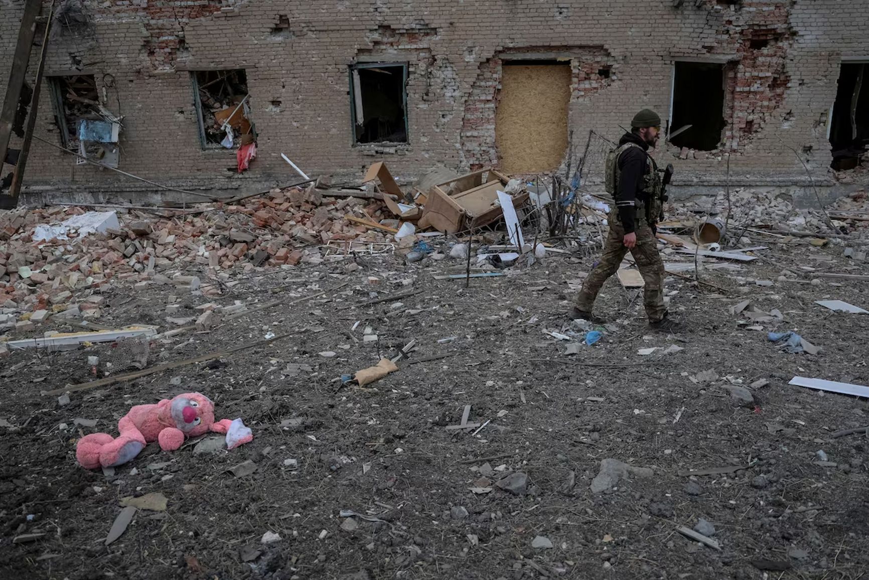 Ukrainian soldier in Chasiv Yar, March 5, 2024