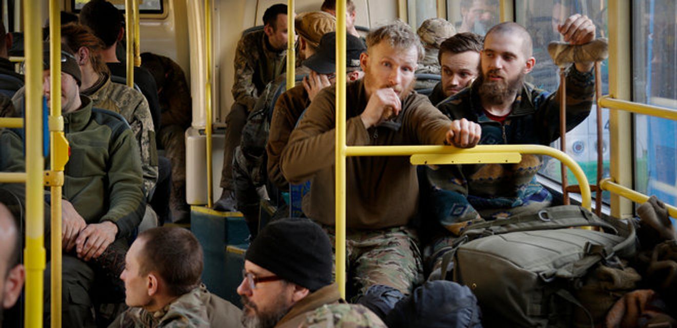 Captive Azov fighters